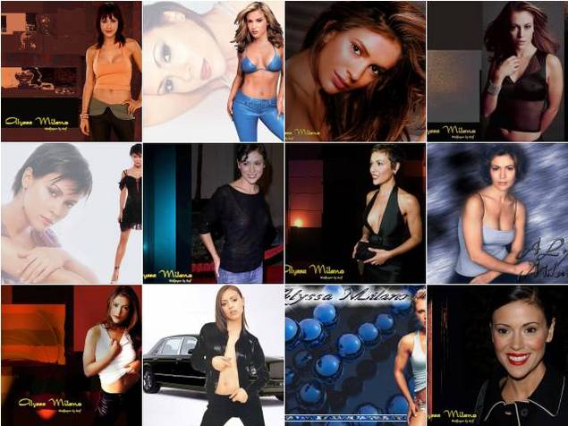 Product picture Alyssa Milano desktop Wallpaper